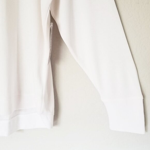 NEW Athleta High Serenity Criss Cross Sweatshirt Plus 2X Serene Mindset White - Picture 14 of 16